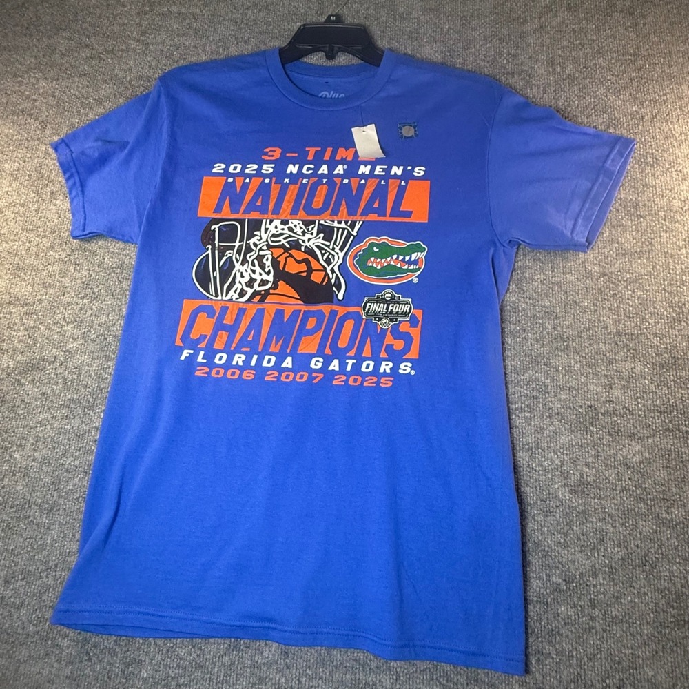 Blue 84 Florida Gators 2025 NCAA Basketball National Champions T-Shirt Mens M